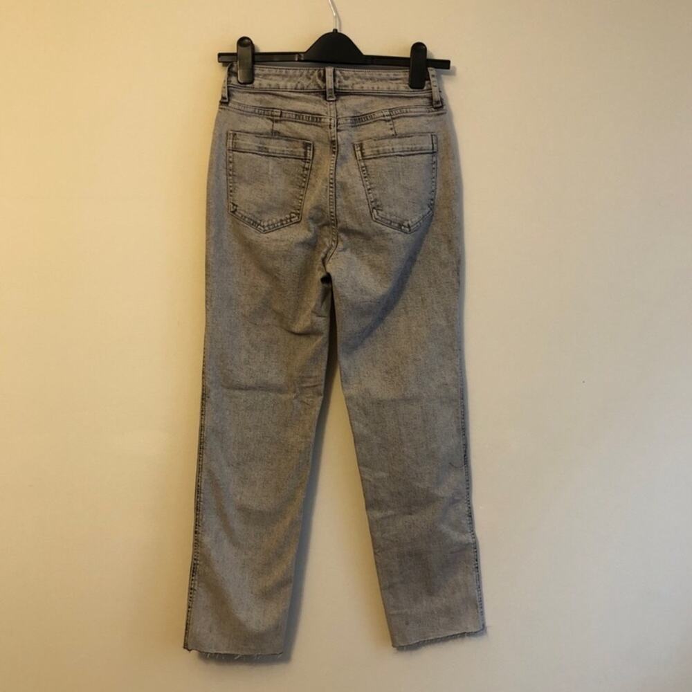 NWT We The Free Free People Grey Acid Wash Denim Jeans Size 26 - Picture 4 of 8